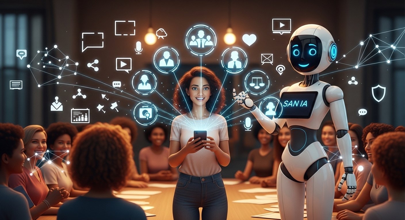 Multiplicadores da comunicação com SAN IA