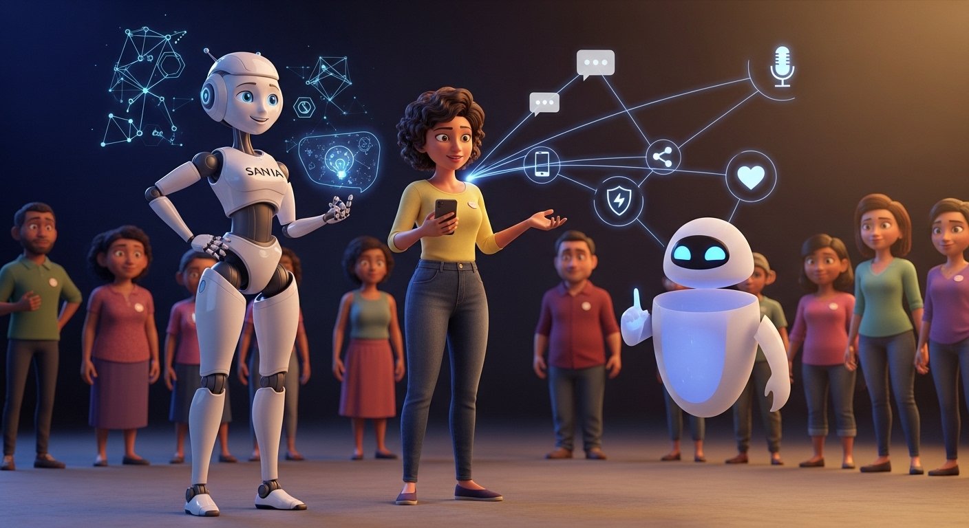 Rede digital apoiada pelo SAN IA